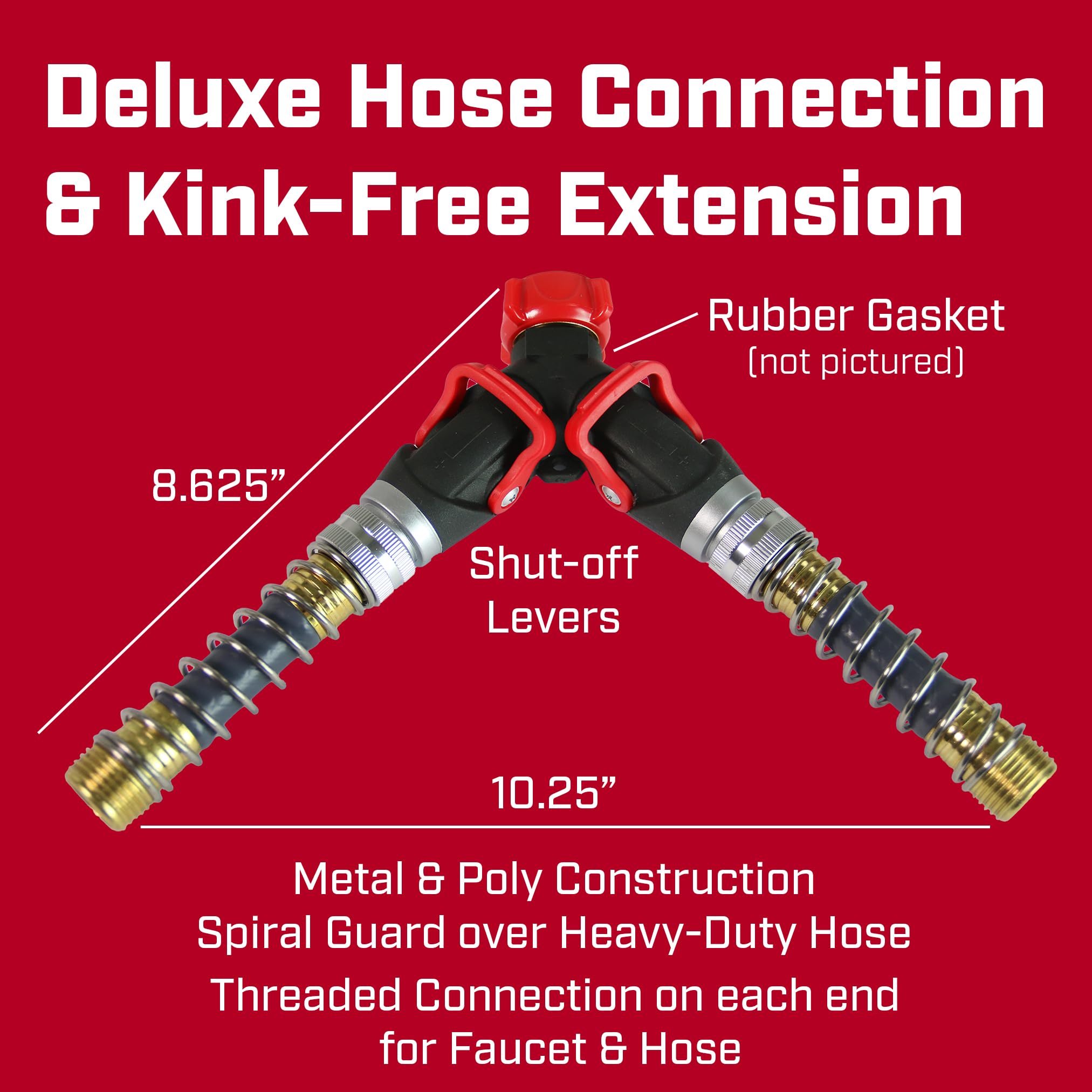 Chapin 6-9482 kink-free extensions offer flexible routing for uninterrupted watering.