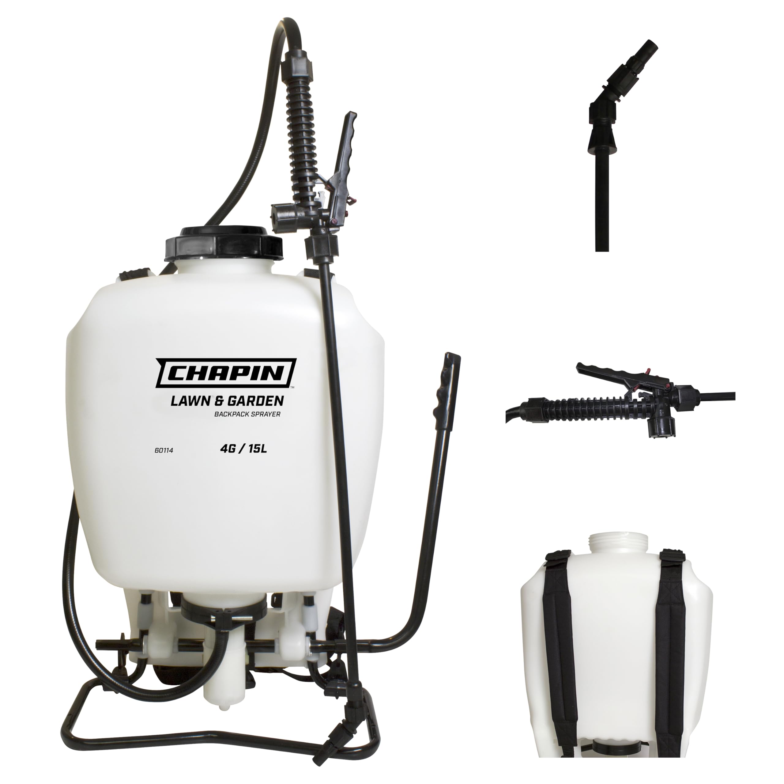 Chapin 60114 backpack sprayer with 20 inch wand aids weed control