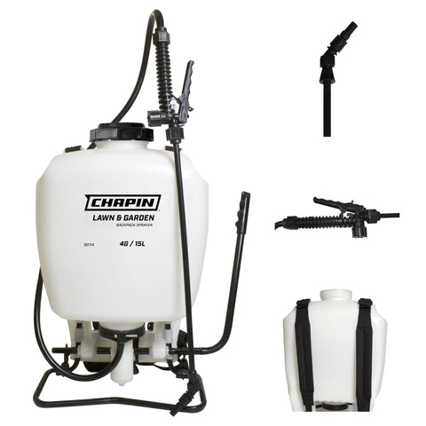 Chapin 60114 backpack sprayer with 20 inch wand aids weed control