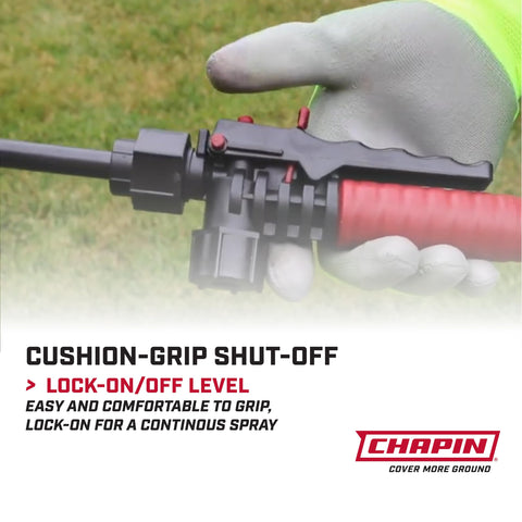 Chapin 61800 three nozzles include brass adjustable and poly fan for precise coverage.
