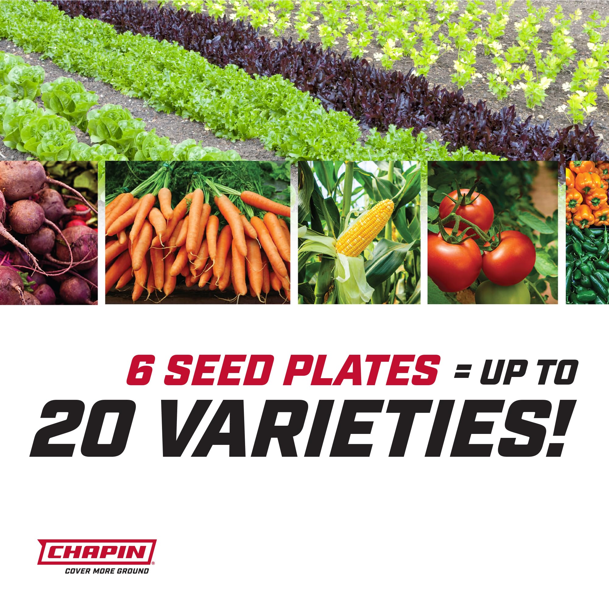 Chapin 8701B in-use action demonstrates efficient garden seeding.