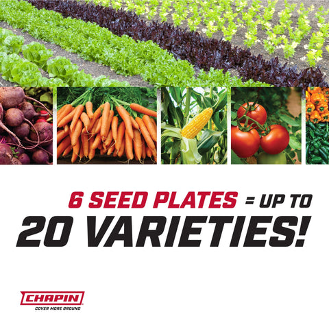 Chapin 8701B in-use action demonstrates efficient garden seeding.