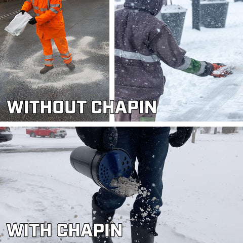 Chapin 8740A versatile tool for pellets, sand, and ice melt.