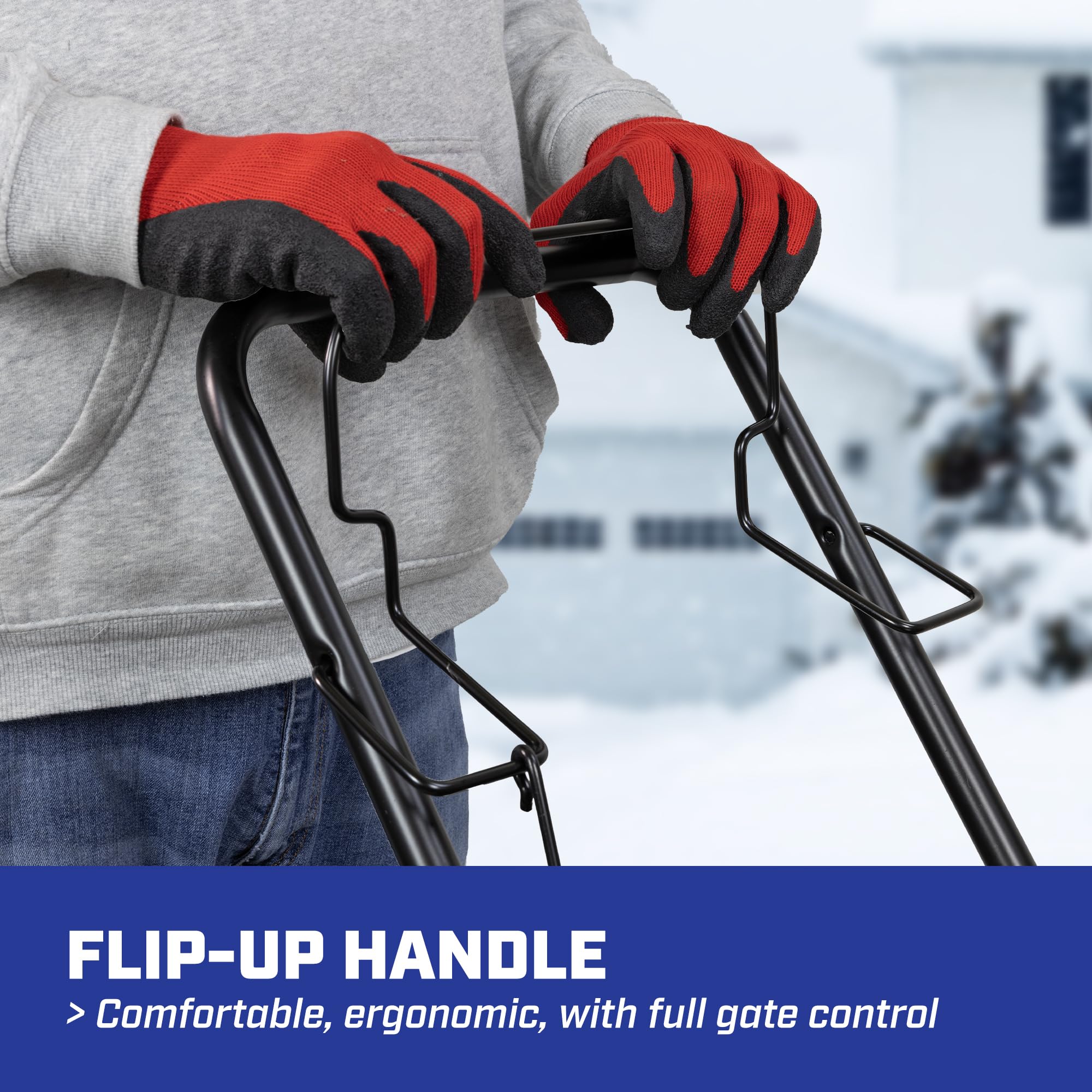 Chapin SaltPro enclosed gears protect components in wet weather.
