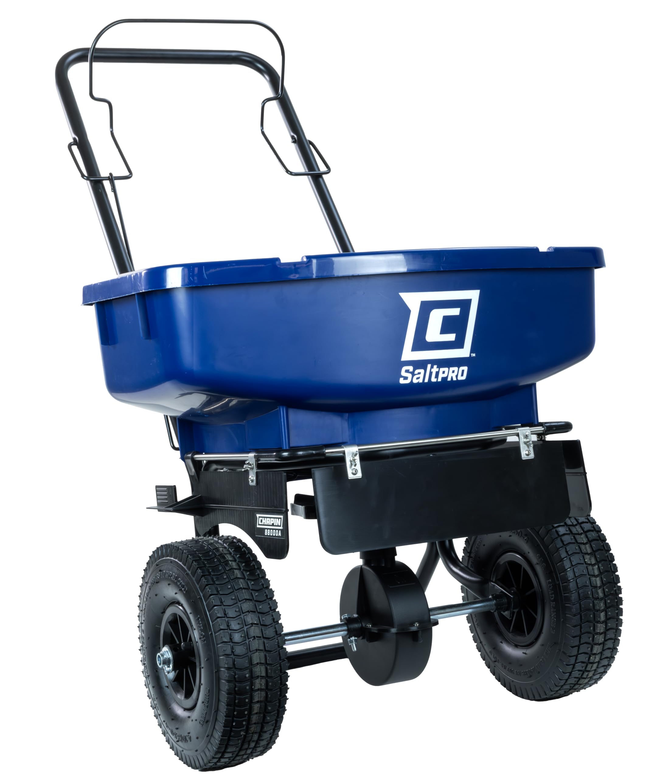 Chapin 88000A SaltPro hopper ready for even salt spread on icy surfaces.