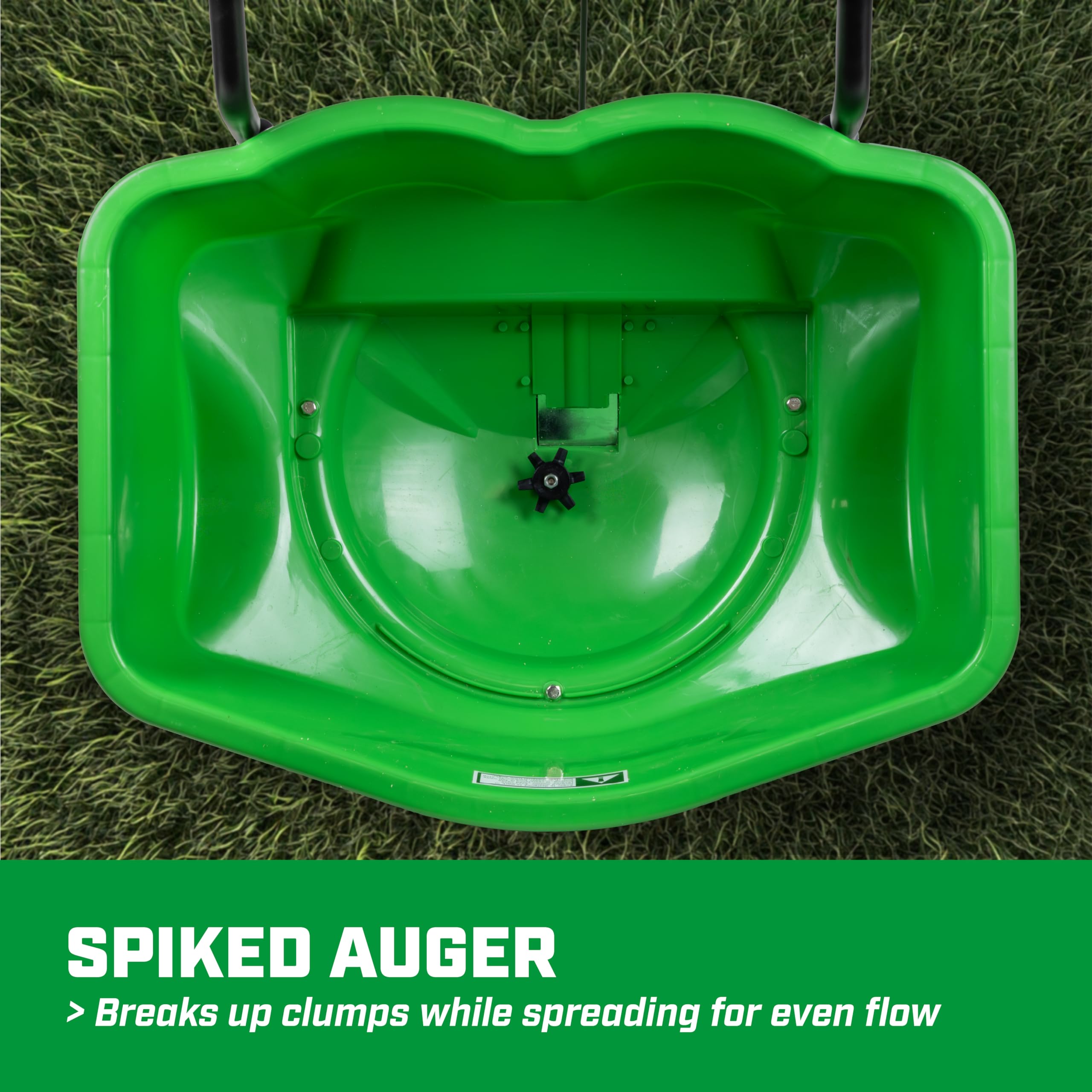 Chapin 89200A spreader powder-coated frame resists weather for longevity.