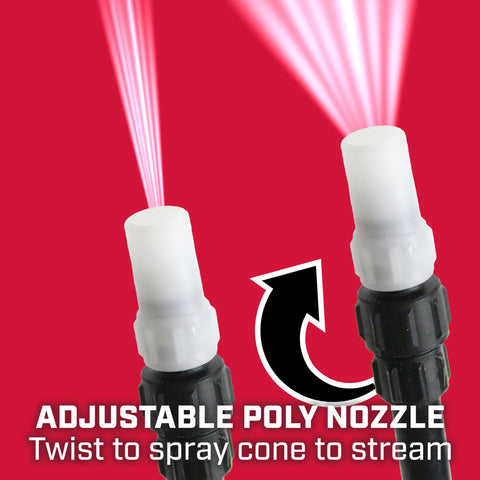 Chapin 97084 with a 15-foot hose extended for broad-area spray.