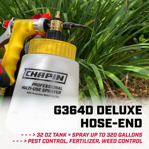 Chapin G364D metering dial with 16 ratios for precise chemical mixing