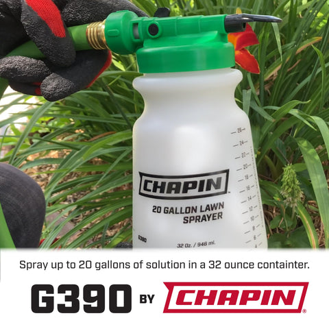 Chapin G390 fingertip on/off control for easy spray management