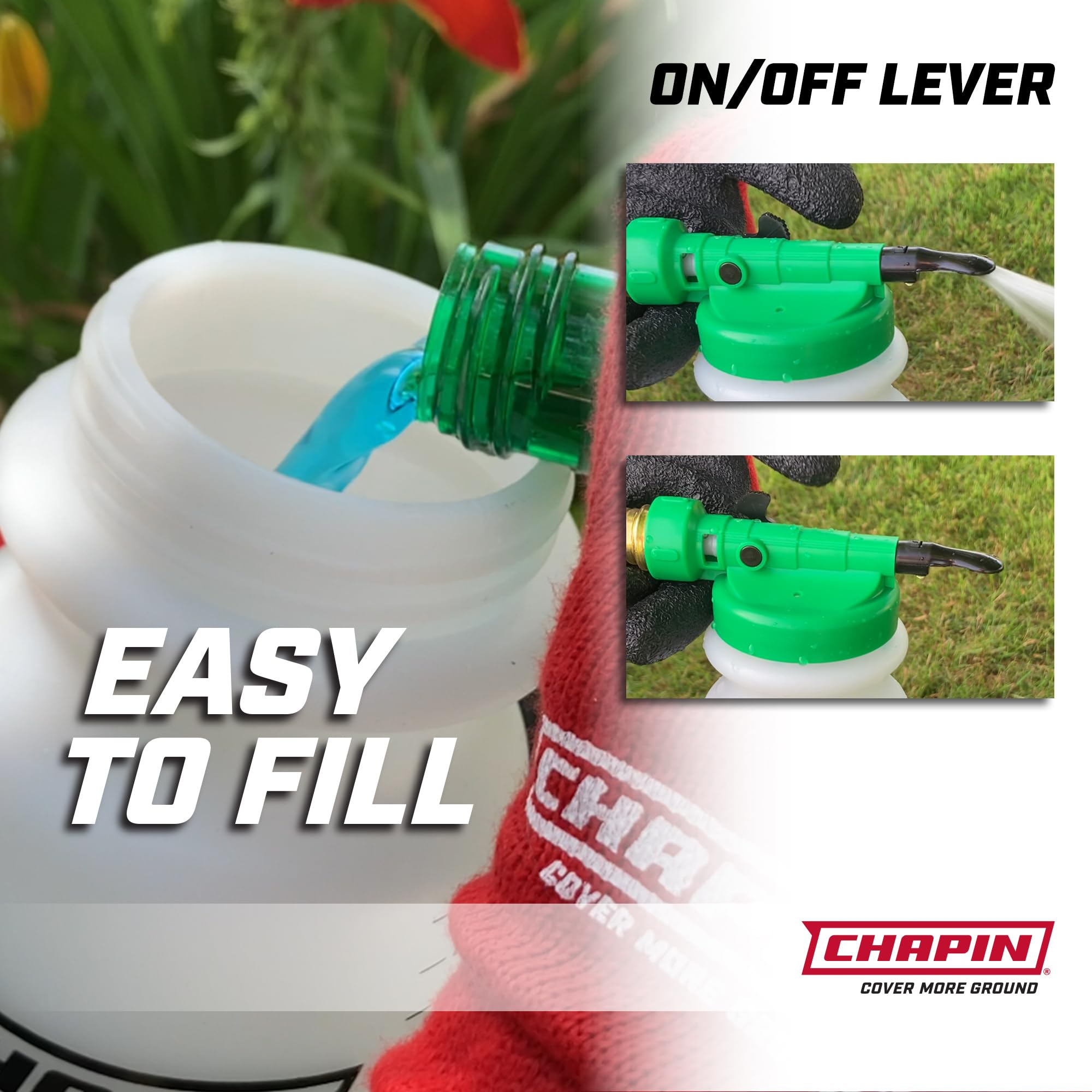 Chapin G390 universal hose fit for quick attachment to standard hoses