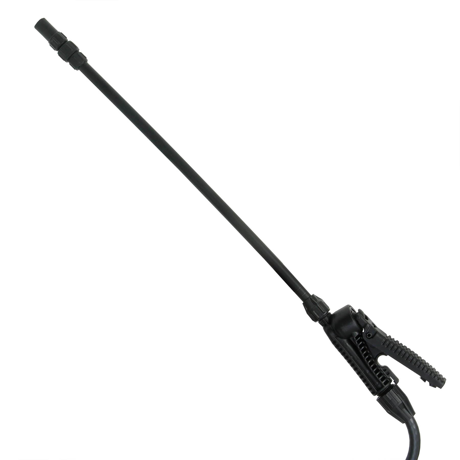 Chapin SureSpray ergonomic pump handle enables steady application for garden tasks.