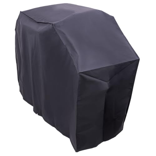 Char-Broil 2-Burner Basic Grill Cover front close-up shows snug draw-string fit