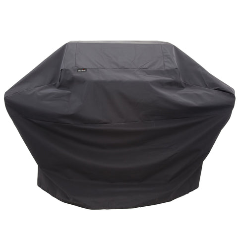 Char-Broil Performance grill cover front view protects a 72-inch grill from rain and sun.