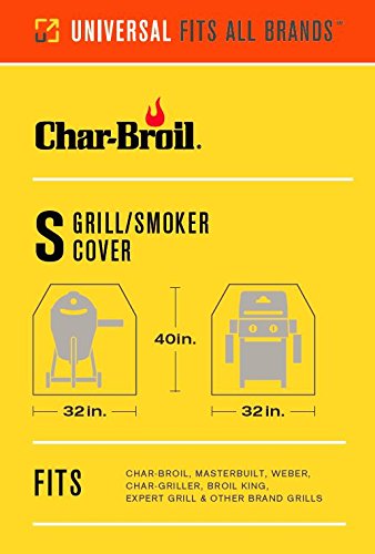 Char-Broil premium cover highlights heavy-duty fabric and fade protection