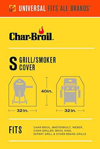 Char-Broil premium cover highlights heavy-duty fabric and fade protection