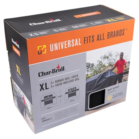 Char-Broil Ripstop Cover offers UV protection to resist fading.