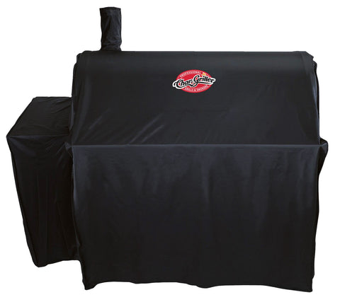 Char-Griller 3737 Outlaw grill cover front view protects against the elements.