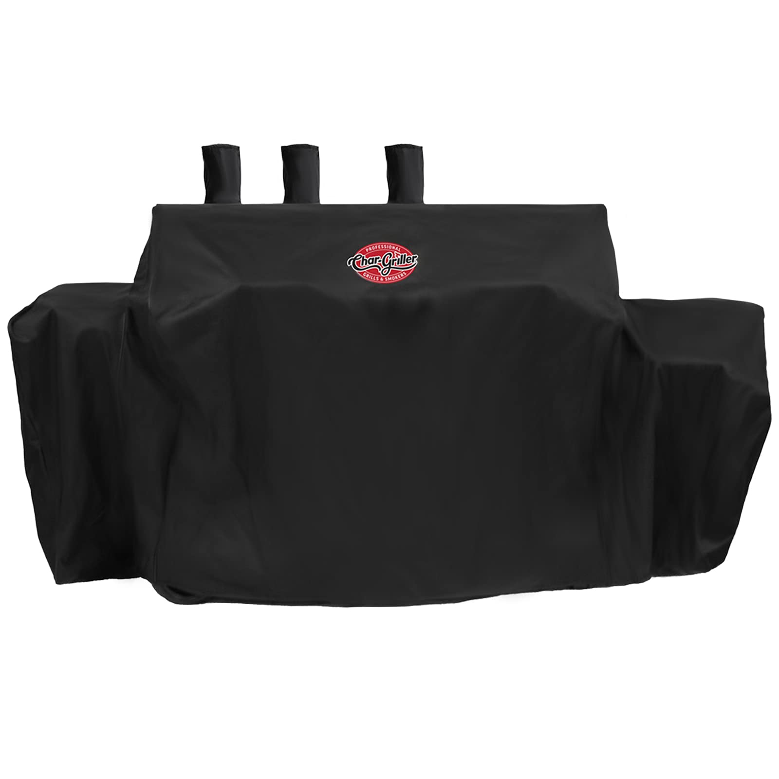 Char-Griller 5050 Duo cover expandable-fit demonstrates flexibility for larger grills.