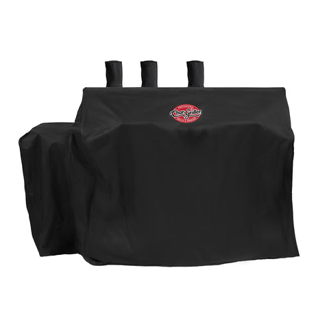 Char-Griller 5050 Duo cover overview protects your grill from sun and rain.
