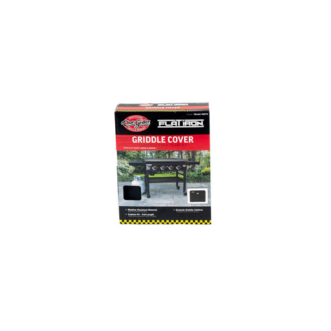 Char-Griller 8075 cover in storage-ready position saves space.