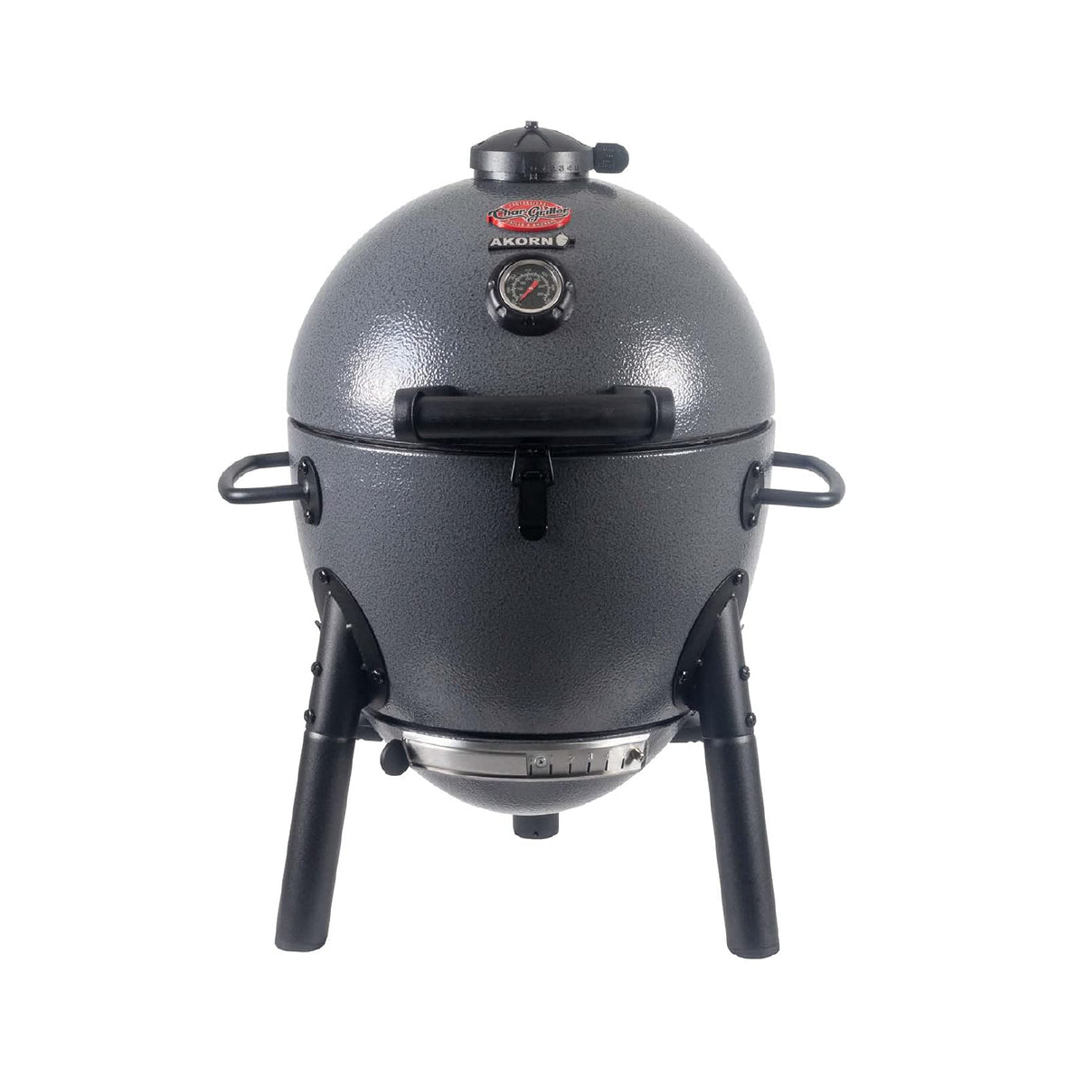 Char-Griller AKORN Jr portable kamado grill for on-the-go barbecue with efficient heat retention.
