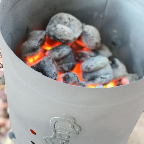 Sleek ergonomic design of Char-Griller chimney starter