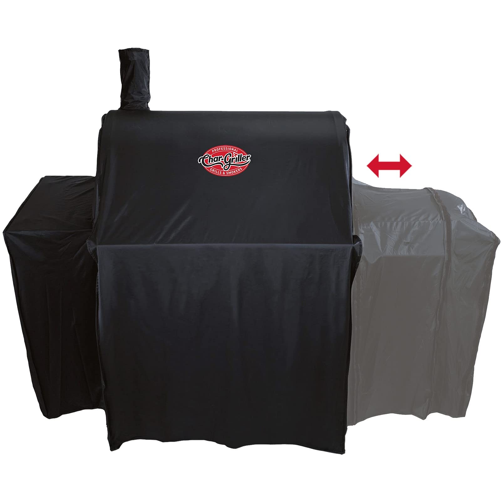 Char-Griller cover interior with PVC lining guards against moisture.