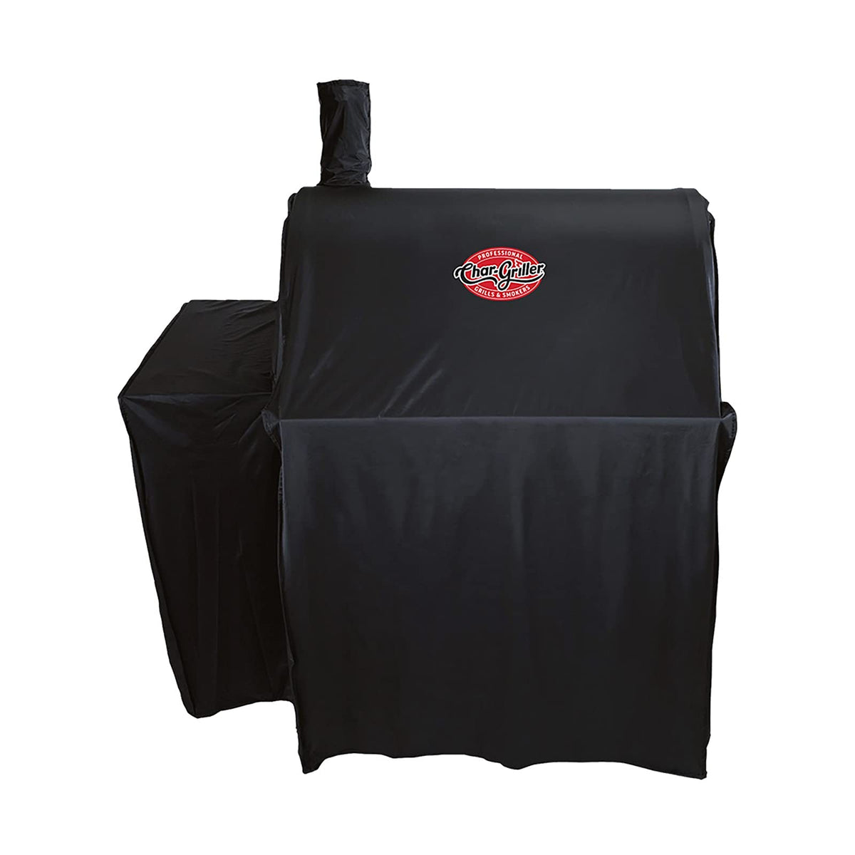 Char-Griller durable cover featuring waterproof polyester protects grills outdoors.