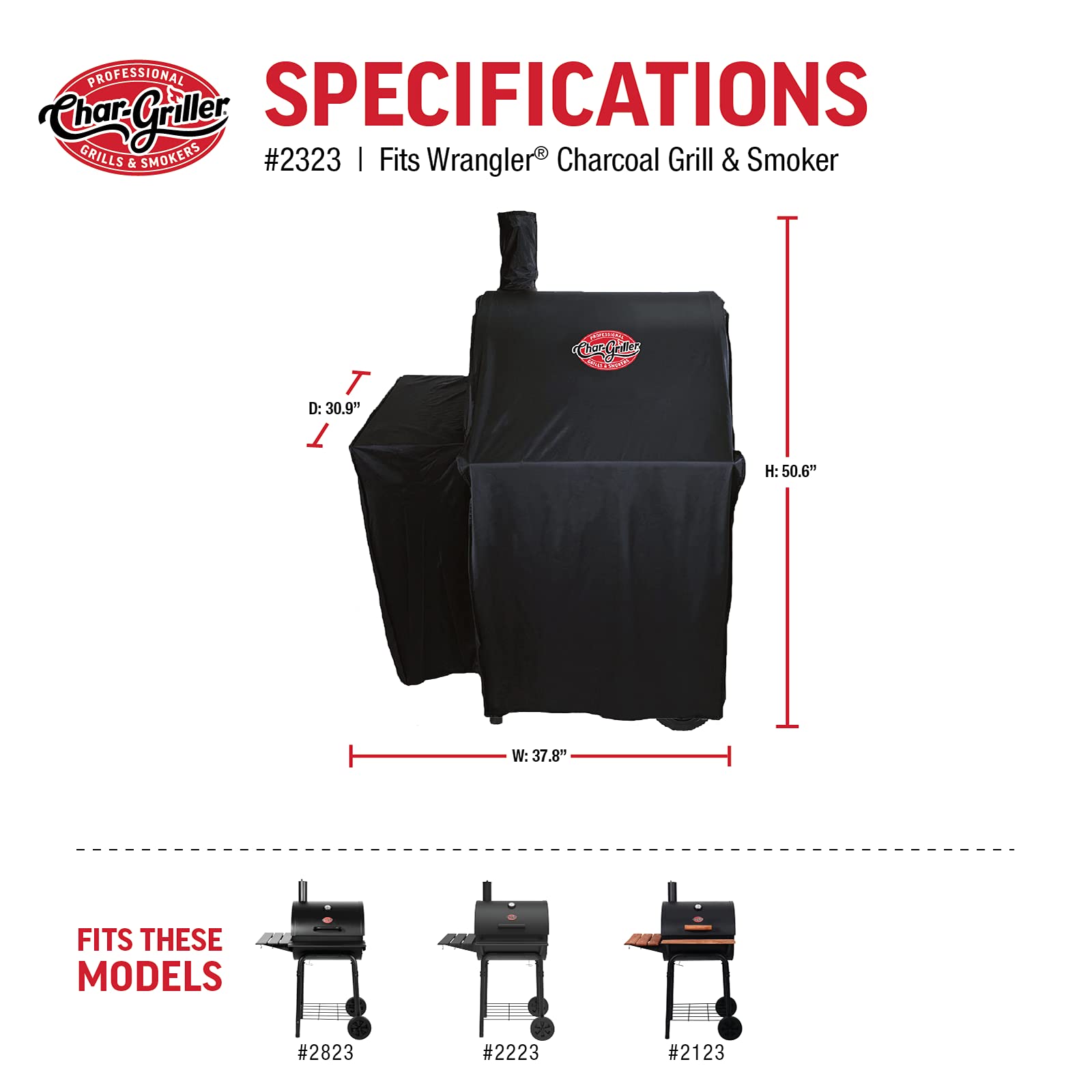 Cover displaying compatibility with smoker side fire box