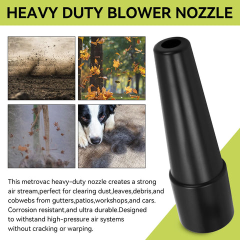 Precision airflow of the MVC-195AA concentrates air for fast drying and detail work.