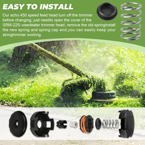 CHAR YONG trimmer head spare parts in-use during yard work