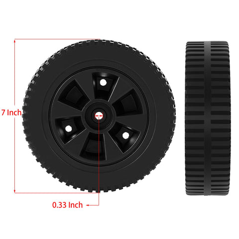 Charbrofire G437-0037-W1 wheel closeup shows wear-resistant plastic