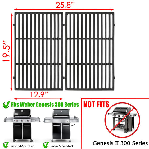 Charbrofire Genesis cast-iron grid close-up showing heavy-duty construction and even heat distribution