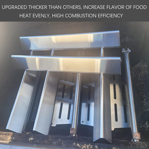 Charbrofire Genesis E-330 flavorizer bars five-piece set for even cooking.