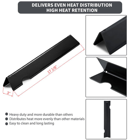 Charbrofire Genesis II flavorizer bars maintain even heat for searing and cooking.