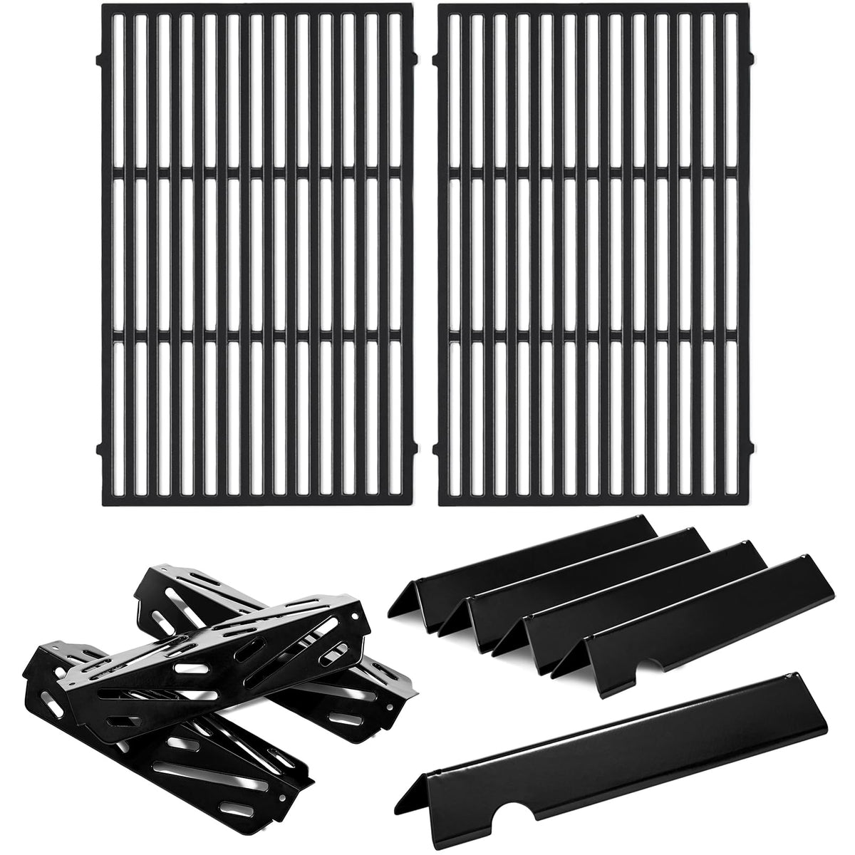 Charbrofire Genesis II grates closeup shows durable enamel coating for even heat