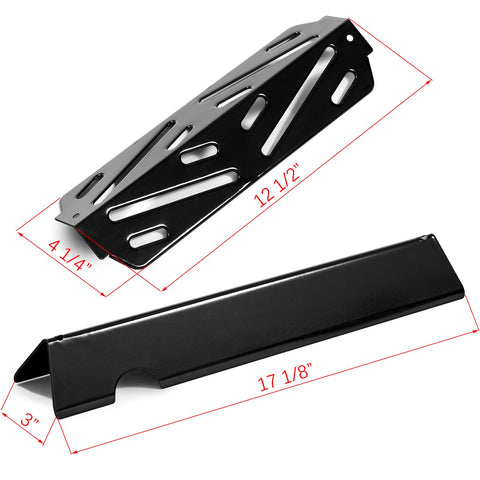 Charbrofire Genesis II heat deflectors, three pieces, protect burners during grilling.