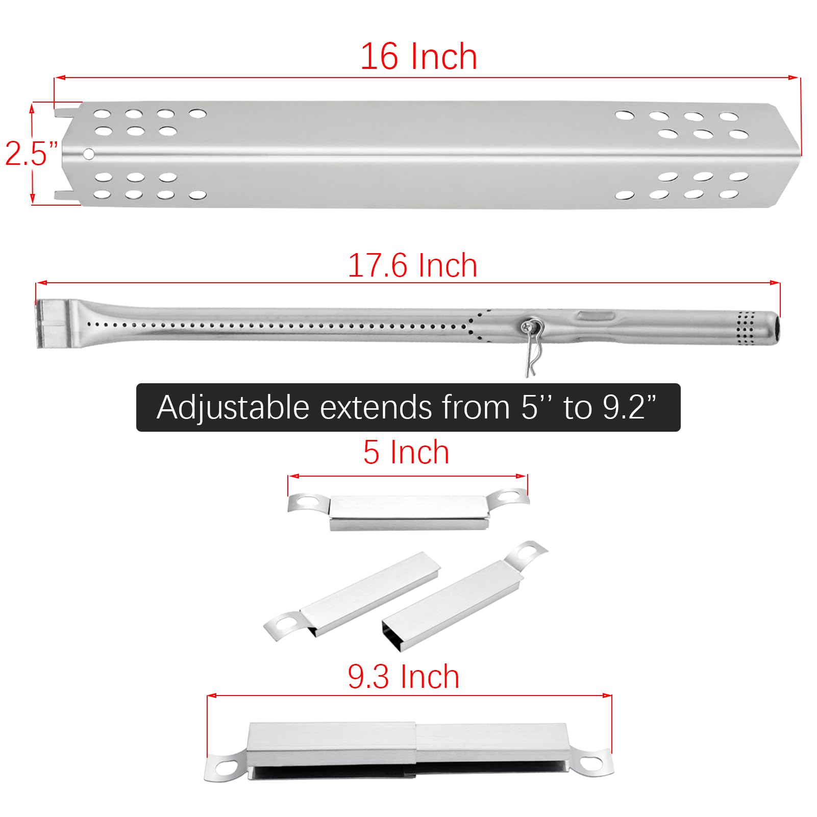 Charbrofire heat shield for 4-burner grills protects and preserves heat efficiency.