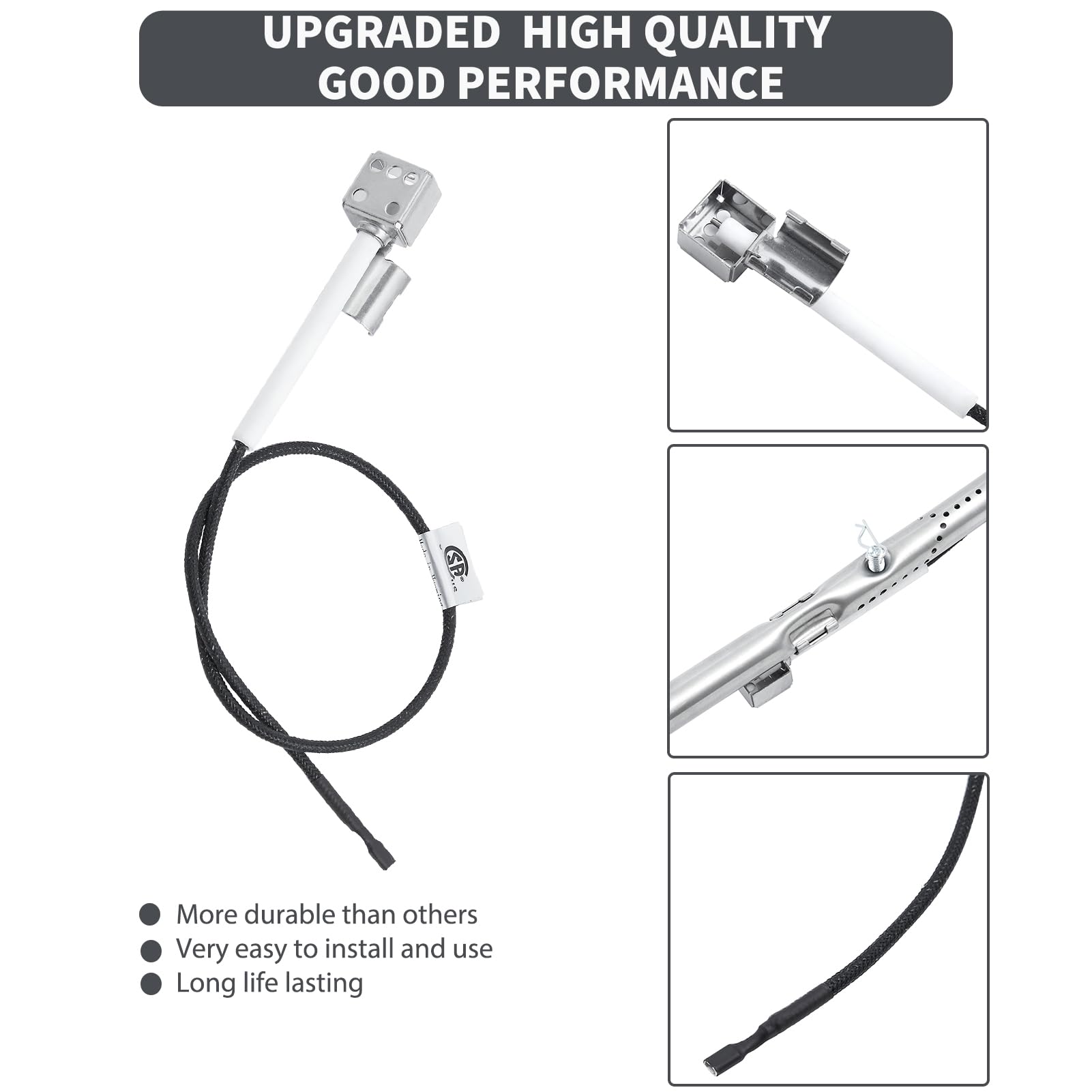 Charbrofire igniter G432-8S01-W1 enables quick, consistent ignition.