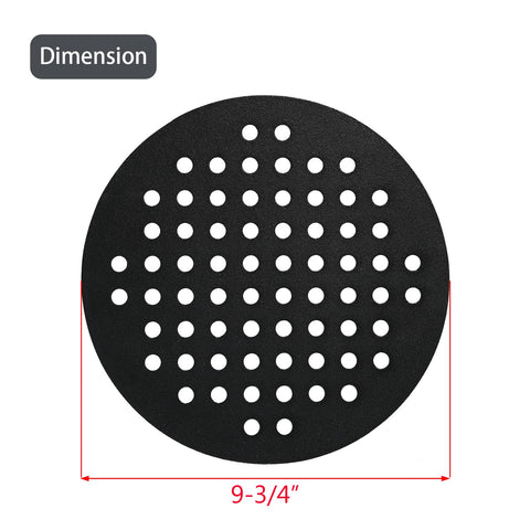 Charbrofire KJ-MFG23 cast-iron grate closeup shows sturdy matte enamel finish.