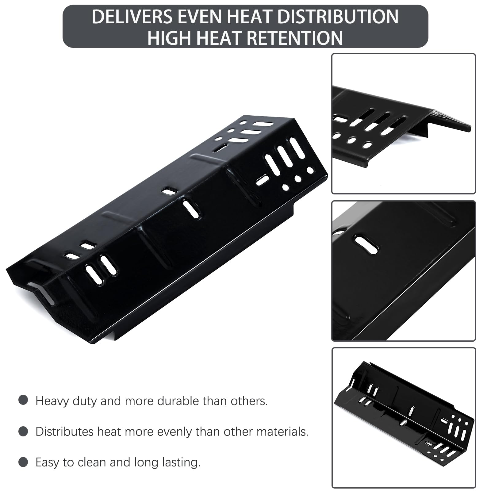Charbrofire main burner heat shield provides durable protection and steady temperatures