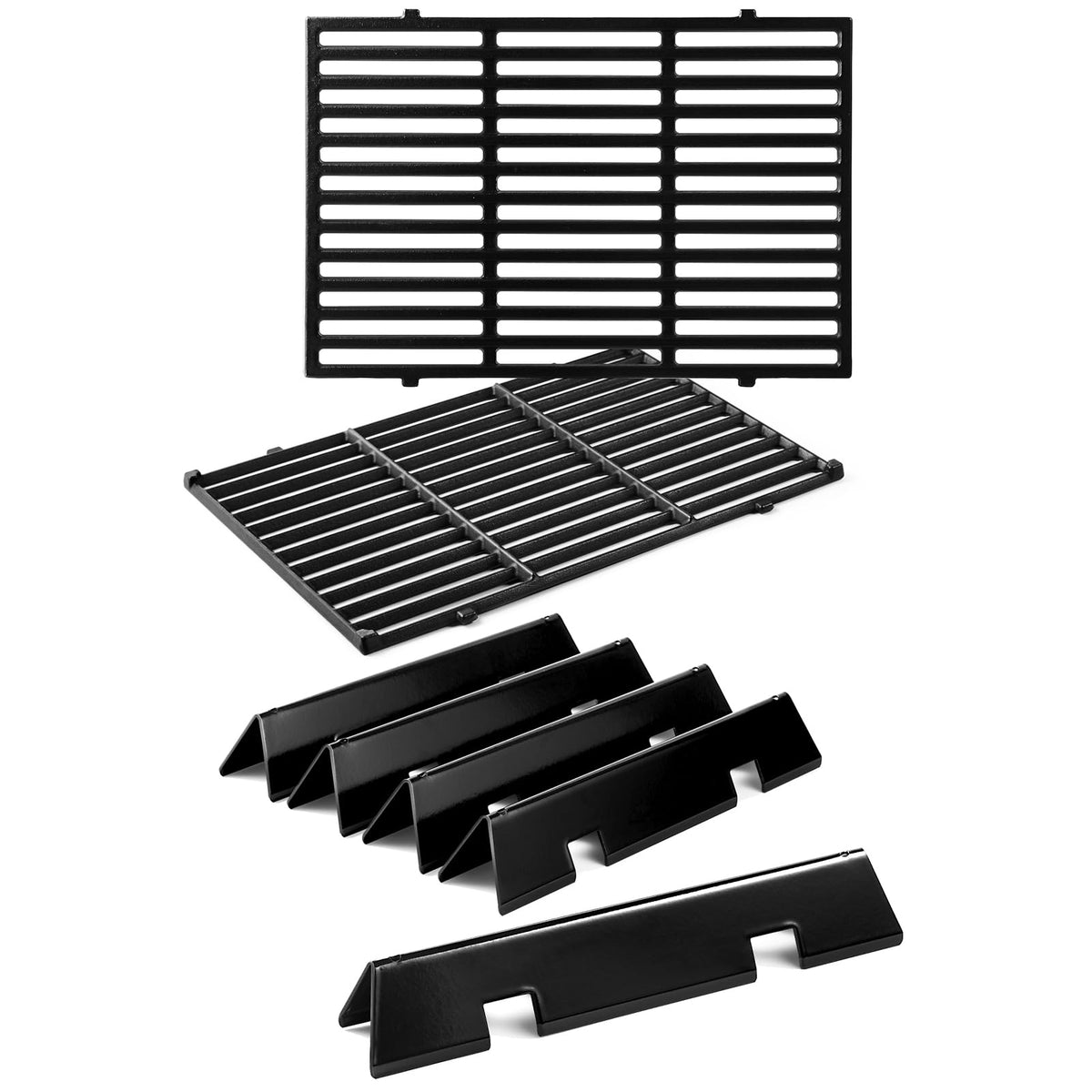 Charbrofire Spirit grates with front-mount design for even searing.