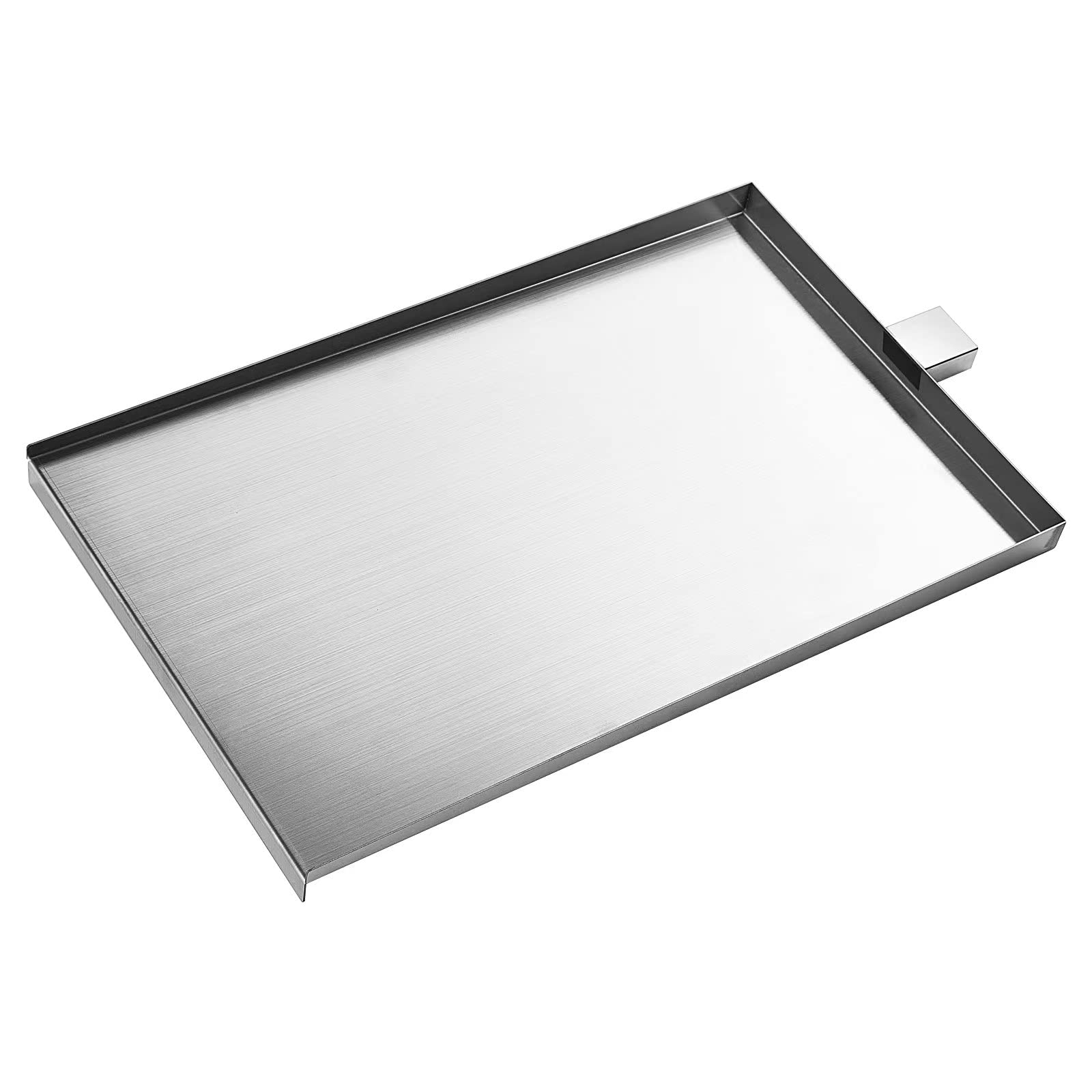 Charbrofire SUB025 drip tray 19.5-inch, durable stainless steel for easy grease management.