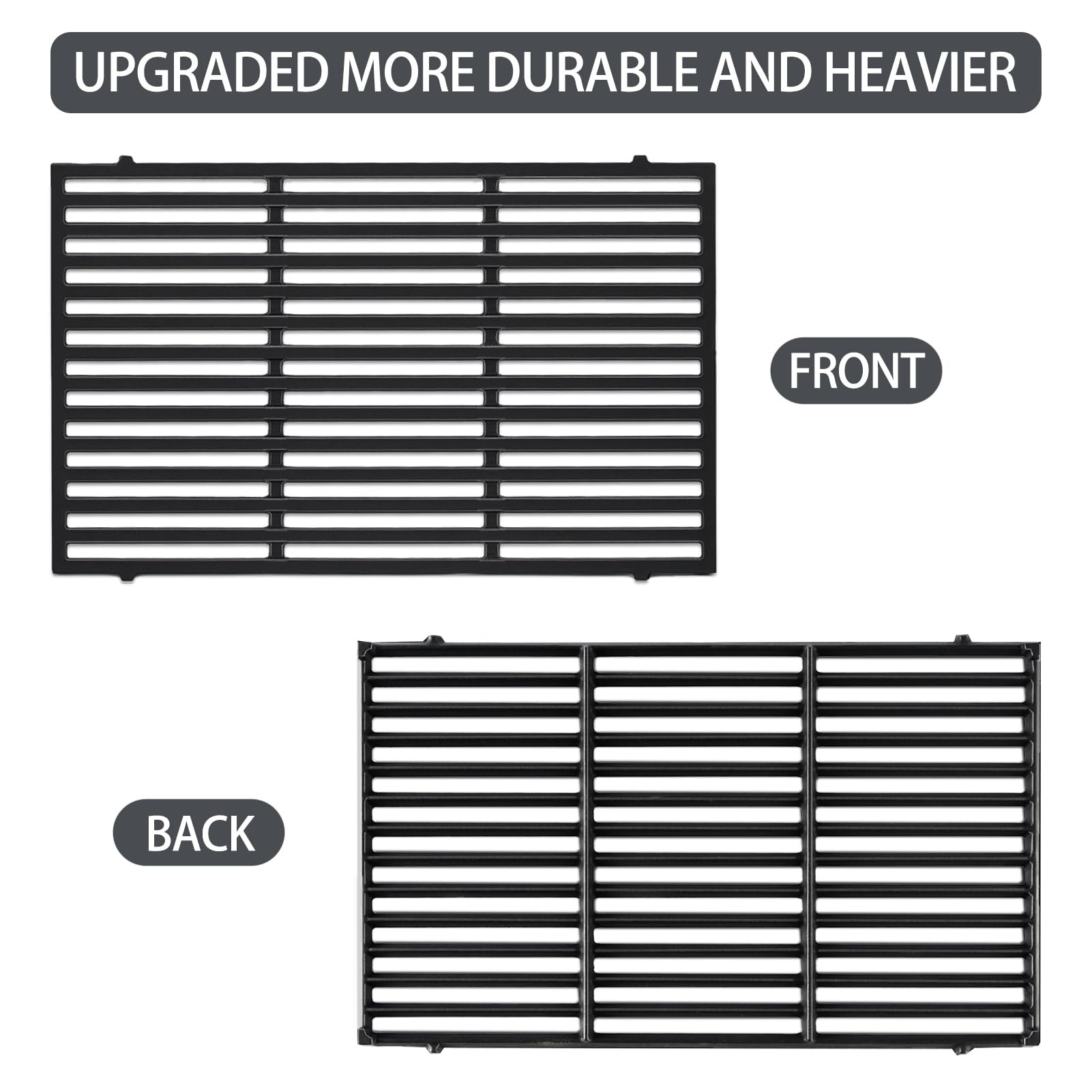 Charbrofire cast iron grate dimensions close-up noting size for reliable fit