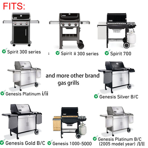 Charbrofire Weber Spirit E330 grates installation view illustrating easy fit and coverage