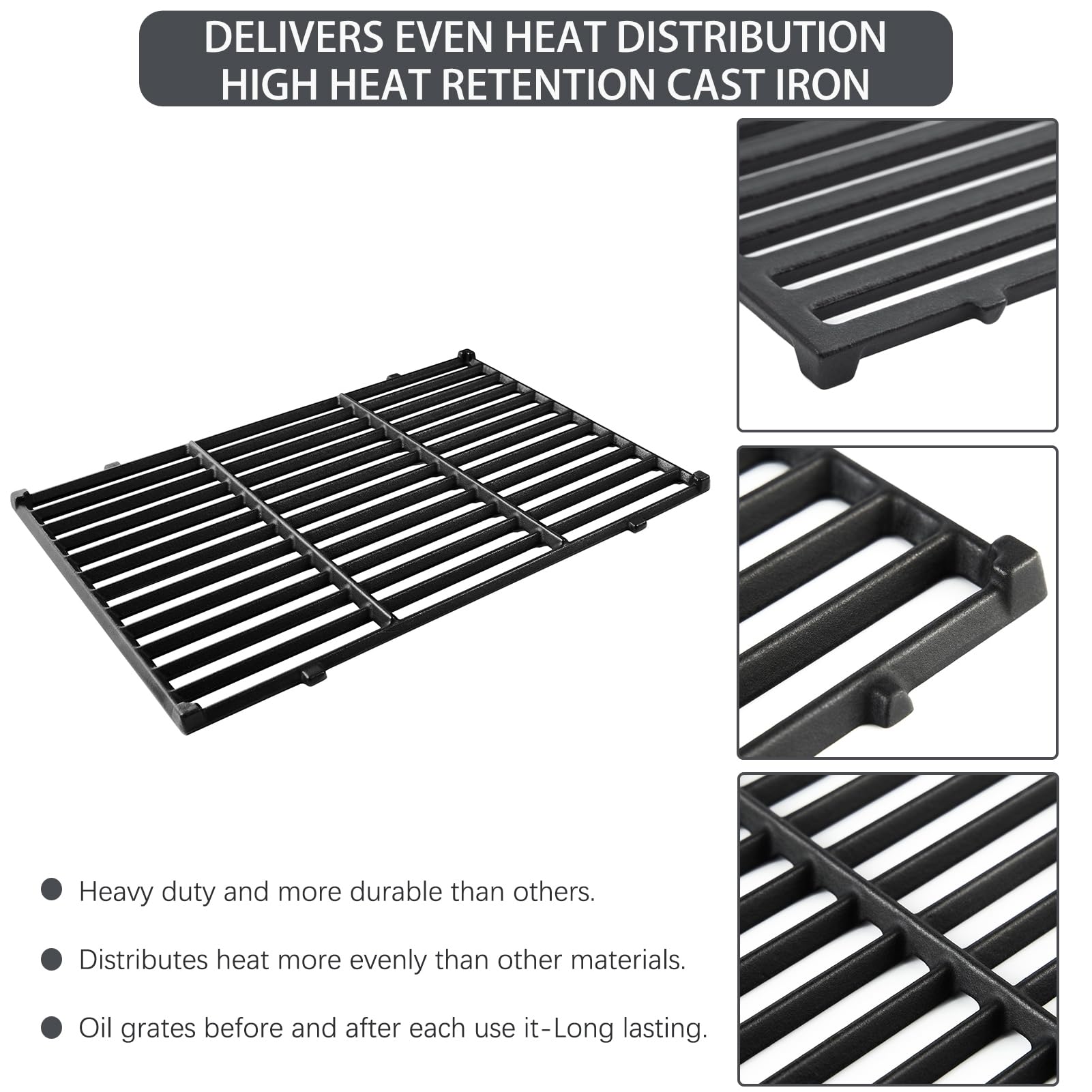 Charbrofire Weber Spirit II E310 grates installation close-up shows easy compatibility