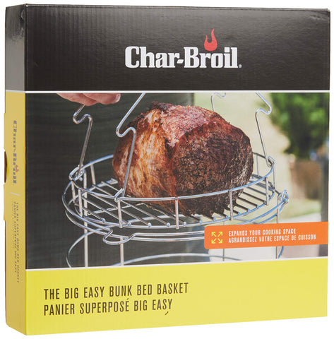 Char-Broil Big Easy bunk bed basket roasts two chickens at once