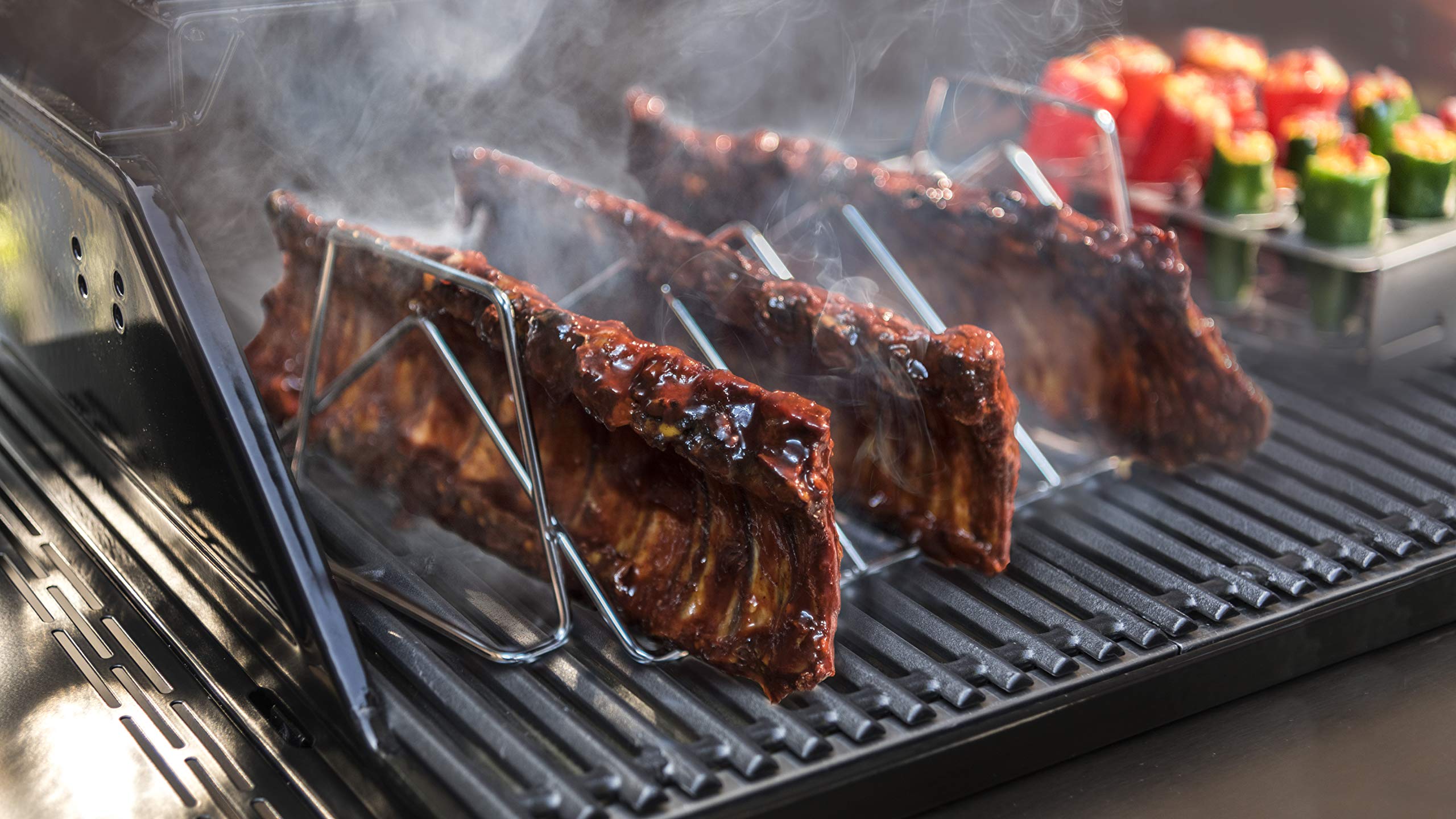 Charbroil Grill Plus Rib & Roast Rack dishwasher-safe for easy cleanup
