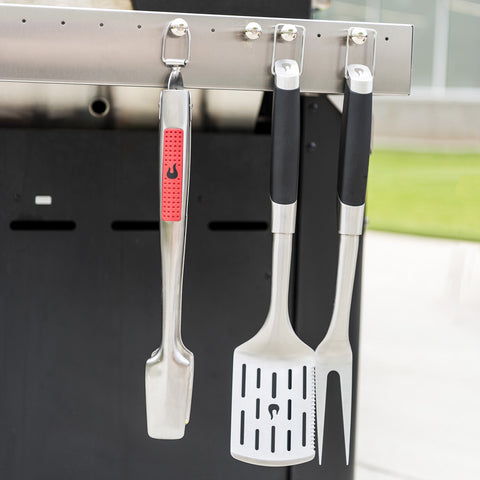Charbroil tool hooks fit gas, charcoal, and smoker setups for organized cooking.