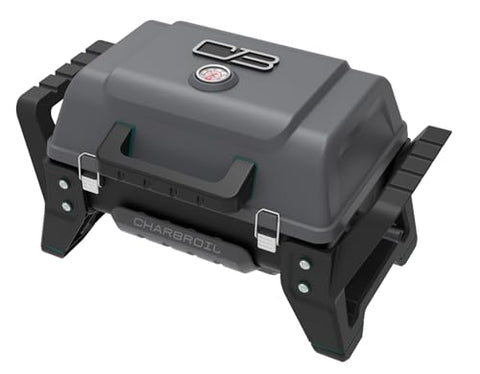 Charbroil Grill2Go X200 lid and firebox reveal durable cast-aluminum construction.